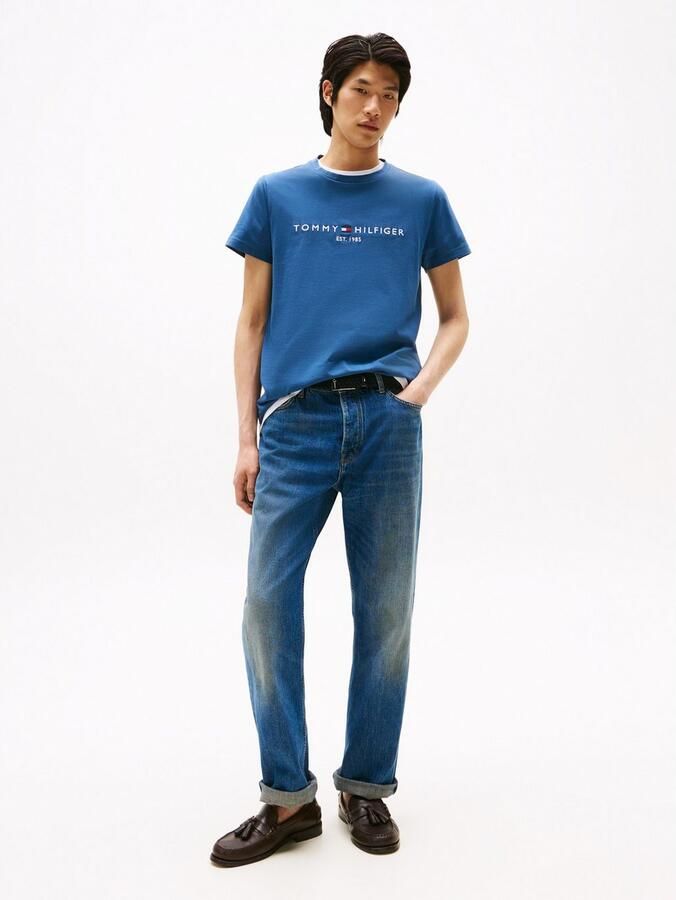 Tommy Hilfiger Core Embroidered Logo T-Shirt Blue- Heren Blue - Foto 12