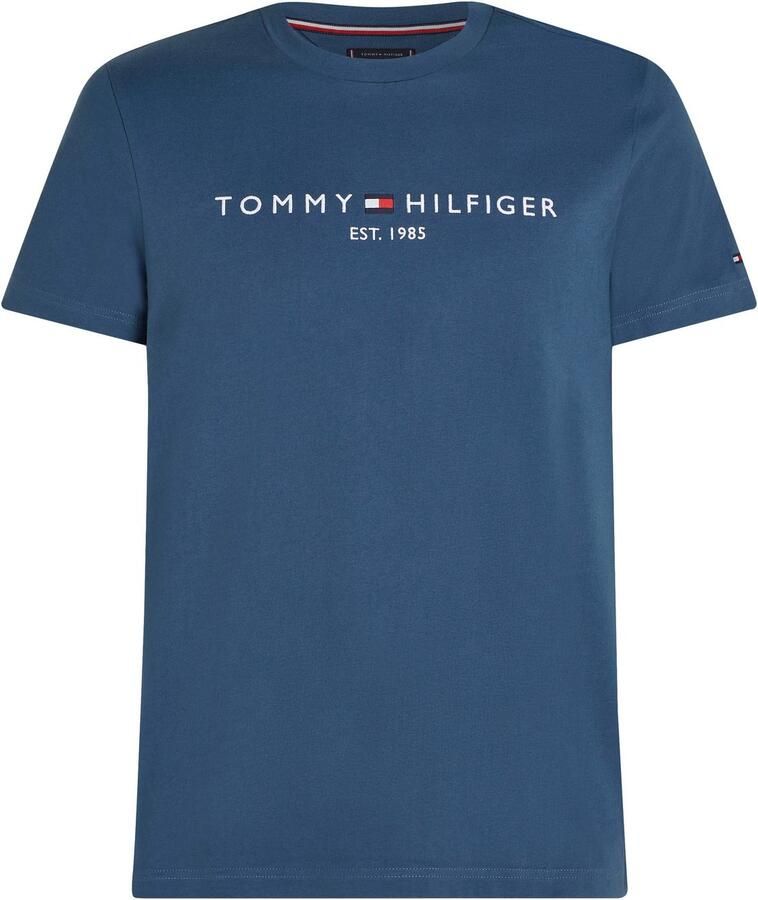 Tommy Hilfiger Core Embroidered Logo T-Shirt Blue- Heren Blue - Foto 6