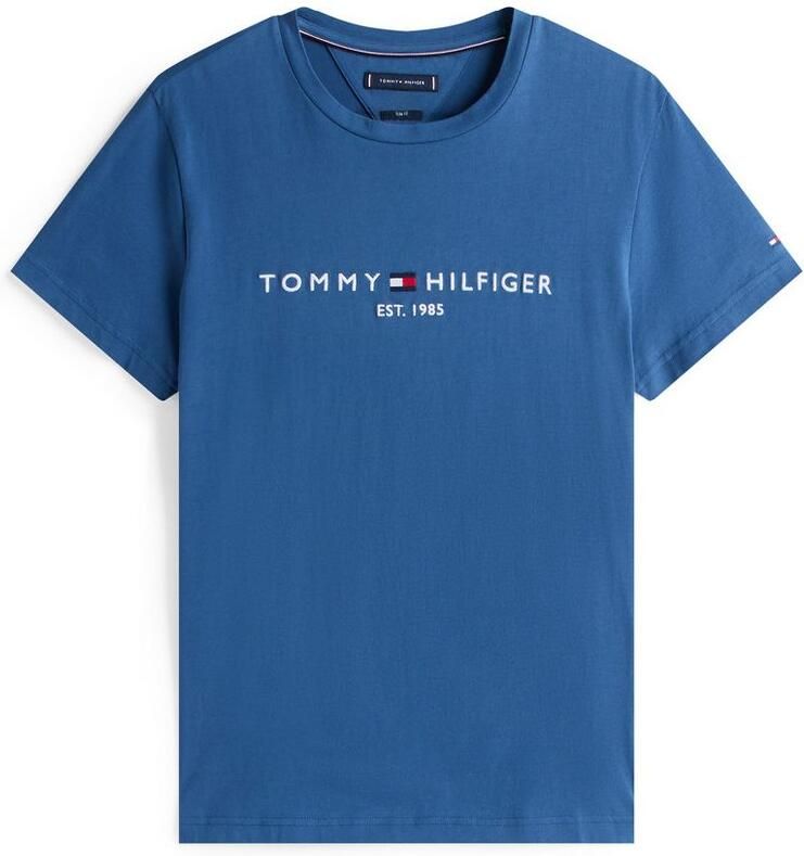 Tommy Hilfiger Core Embroidered Logo T-Shirt Blue- Heren Blue - Foto 14