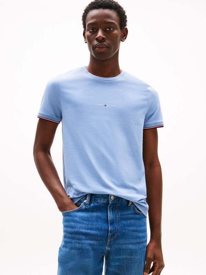 Tommy Hilfiger Slim fit T-shirt van puur katoen - Foto 4