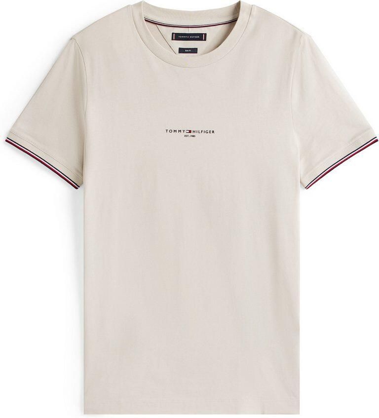 Tommy Hilfiger Slim fit T-shirt van puur katoen
