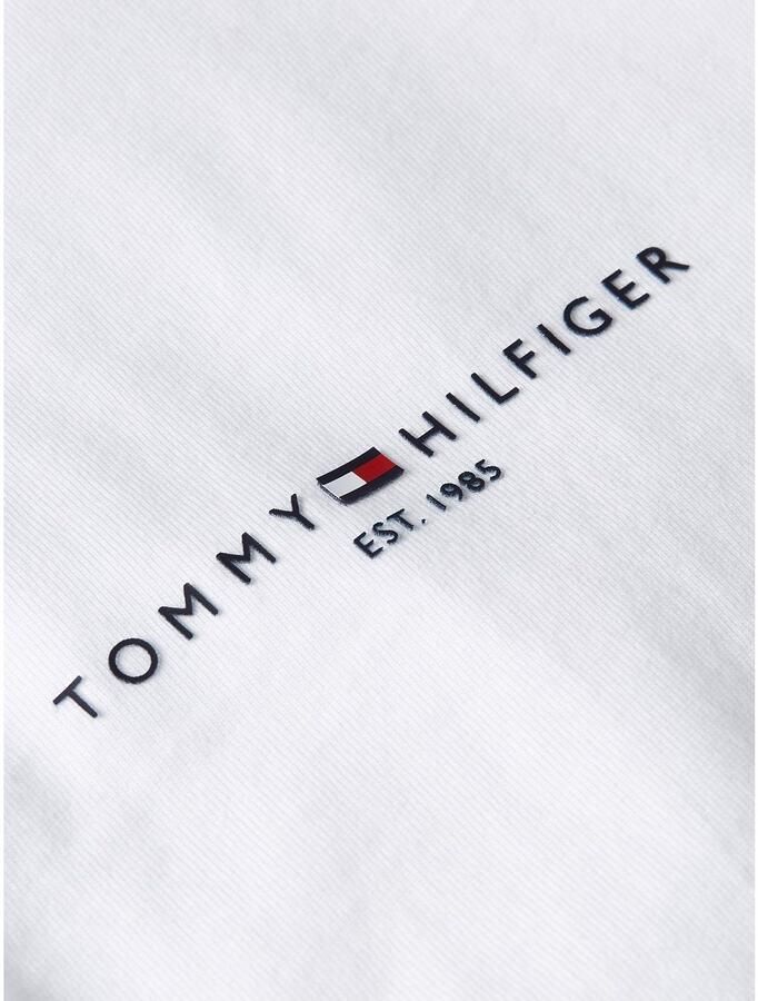 Tommy Hilfiger Casual Stijl Wit T-shirt met Contrasterende Details White Heren - Foto 5