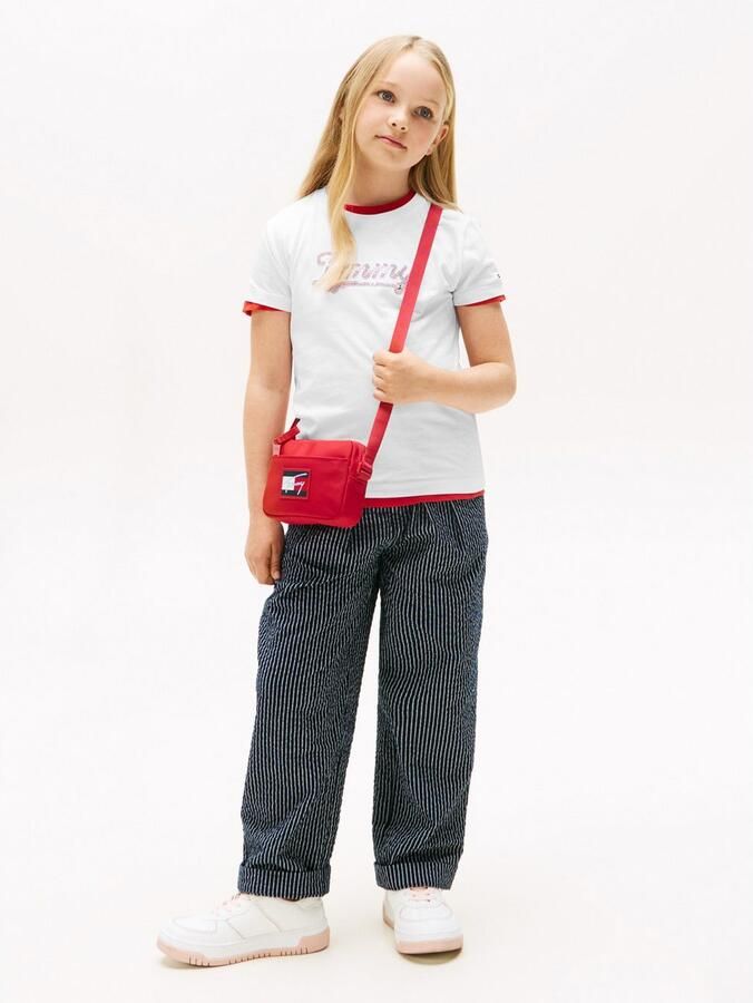 Tommy Hilfiger T-shirt TOMMY SCRIPT SEQUINS TEE SS voor kinderen tot 16 jaar met pailletten - Foto 3