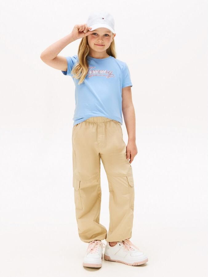 Tommy Hilfiger T-shirt TOMMY SCRIPT SEQUINS TEE SS voor kinderen tot 16 jaar met pailletten - Foto 5