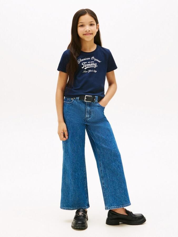 Tommy Hilfiger T-shirt TOMMY SCRIPT TEE SS voor kinderen tot 16 jaar glanzende print - Foto 2