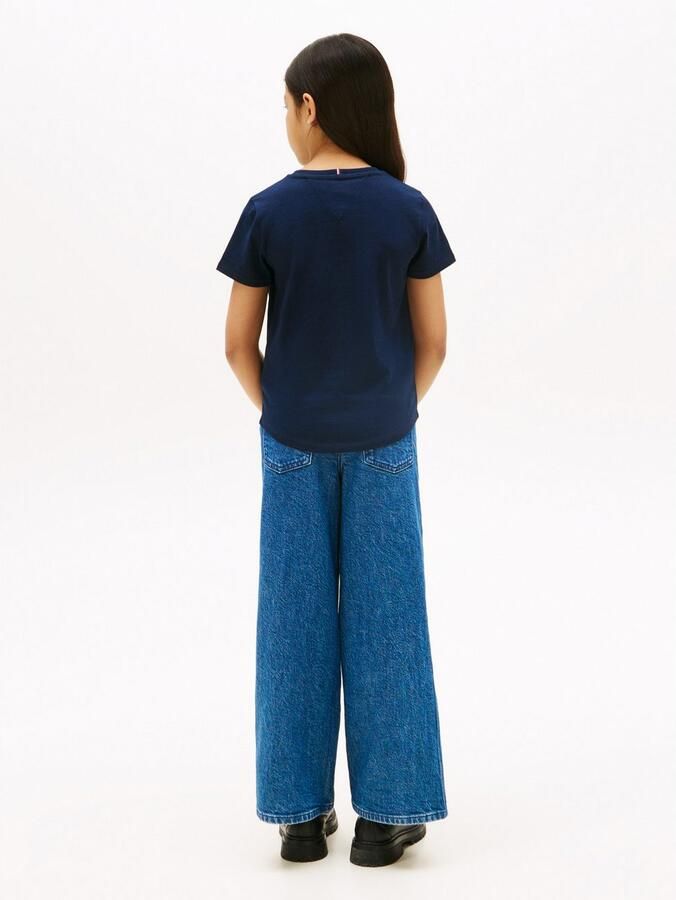 Tommy Hilfiger T-shirt TOMMY SCRIPT TEE SS voor kinderen tot 16 jaar glanzende print - Foto 3