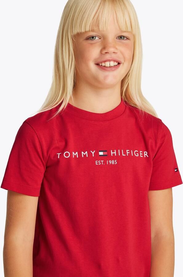 Tommy Hilfiger T-shirt U ESSENTIAL TEE S S met een logo-opschrift - Foto 4