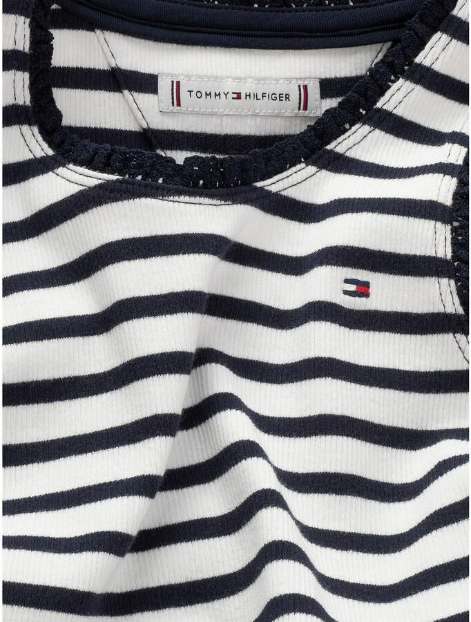 Tommy Hilfiger Tanktop ESSENTIAL RIB LACE TANK TOP met kant met logo-borduursel - Foto 2