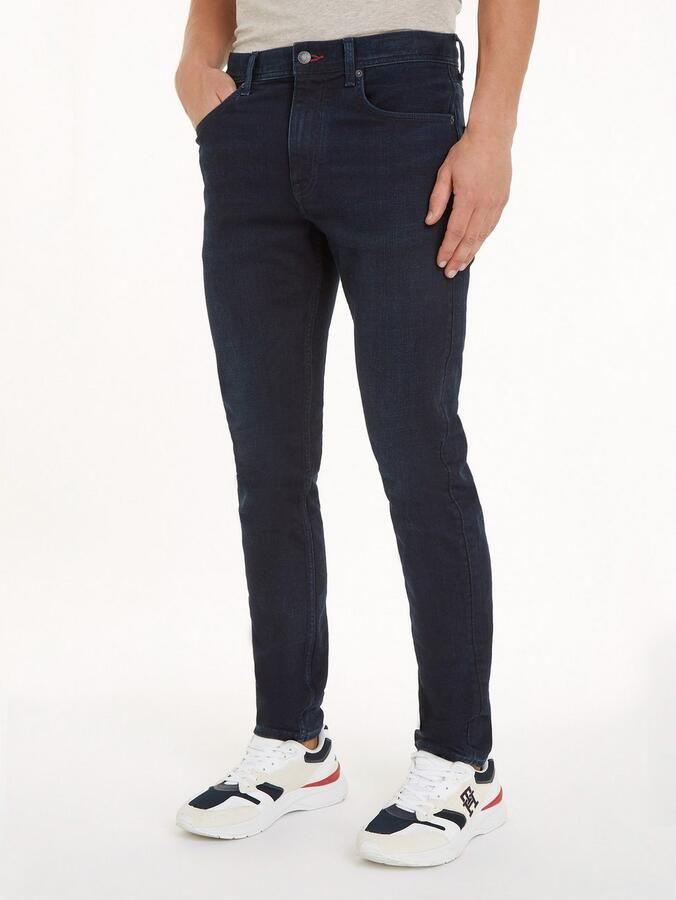 TOMMY HILFIGER Heren Jeans Tapered Houston Pstr Modoc Ind Antraciet - Foto 8