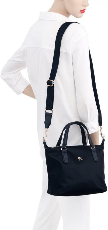 Tommy Hilfiger Tas POPPY NEW SMALL TOTE dames schoudertas shopper met merkembleem aan de voorkant - Foto 2