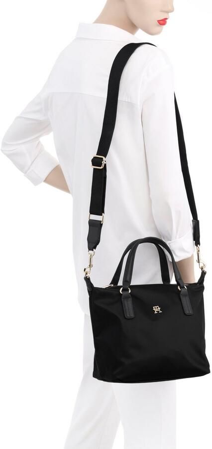 Tommy Hilfiger Tas POPPY NEW SMALL TOTE dames schoudertas shopper met merkembleem aan de voorkant - Foto 2