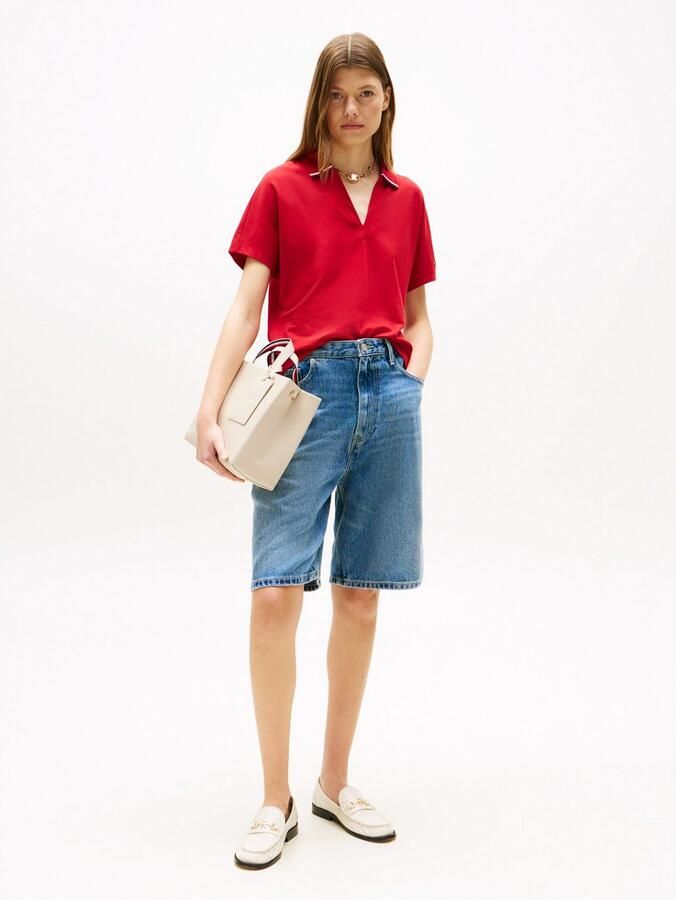 Tommy Hilfiger Tas TH ESTABLISHED MED SHOPPER dames-schoudertas met gekleurde strepen op het handvat - Foto 4