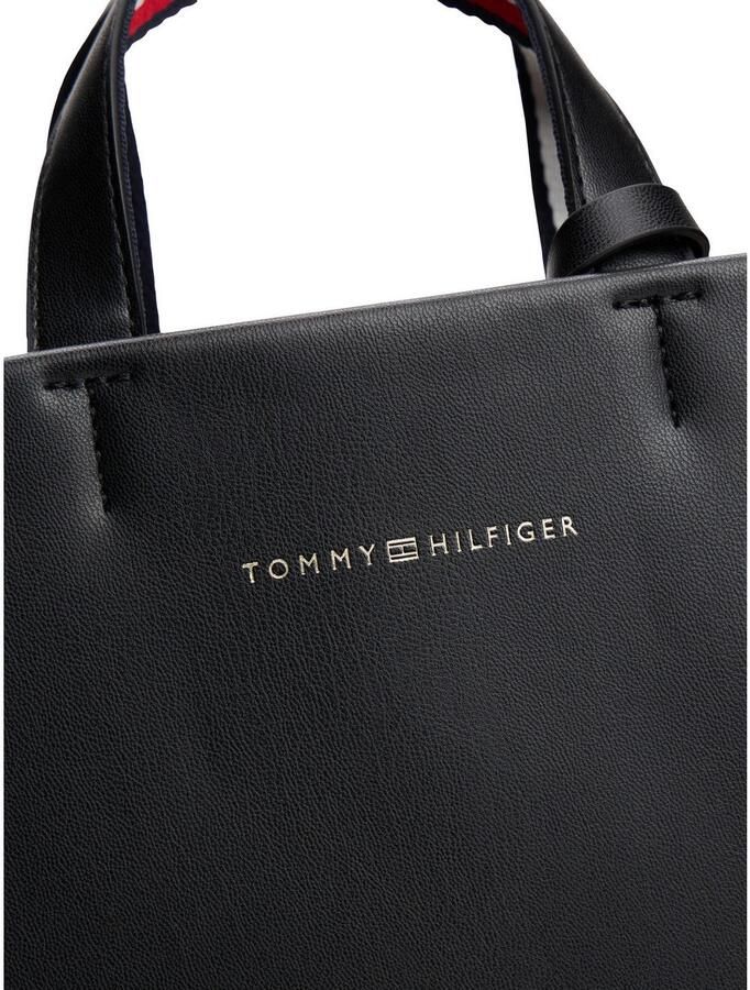 Tommy Hilfiger Tas TH ESTABLISHED MED SHOPPER dames-schoudertas met gekleurde strepen op het handvat - Foto 2