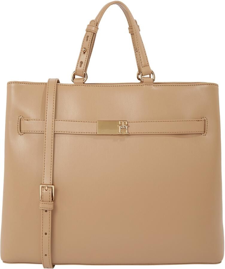 Tommy Hilfiger Tas TH HERITAGE SATCHEL dames schoudertas met th-sieraad - Foto 5