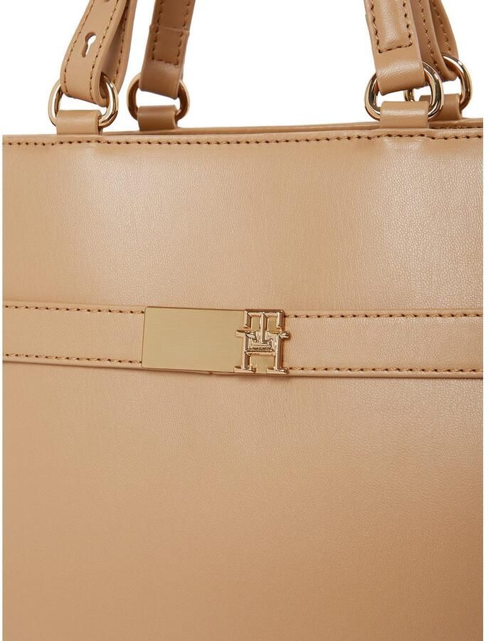 Tommy Hilfiger Tas TH HERITAGE SATCHEL dames schoudertas met th-sieraad - Foto 3