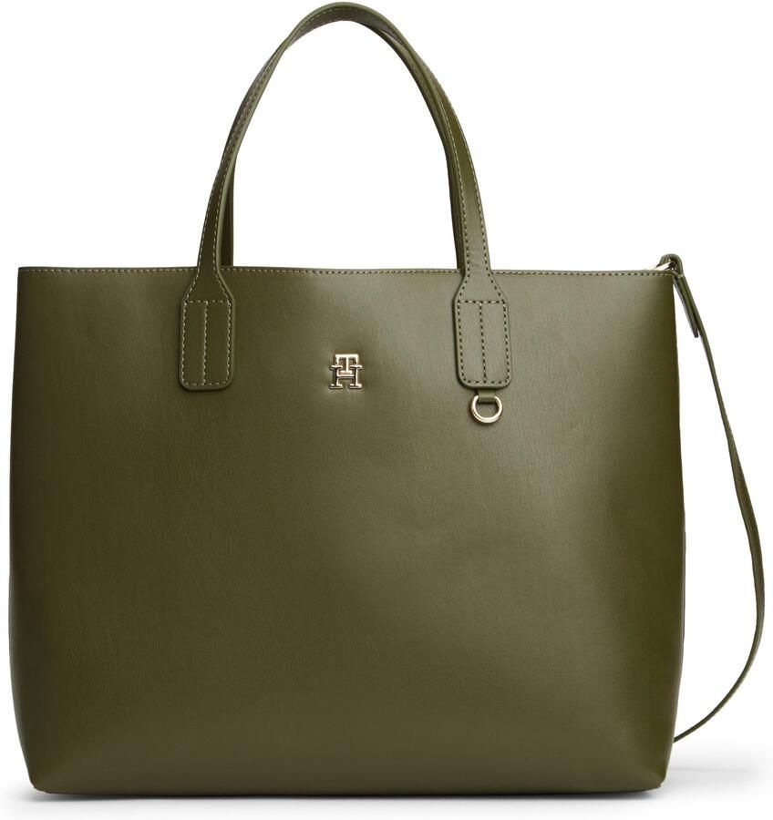 Tommy Hilfiger Tas TH ICON SATCHEL dames schoudertas draagtas met binnenzak (2-delig Ritsvak aan de buitenkant) - Foto 5