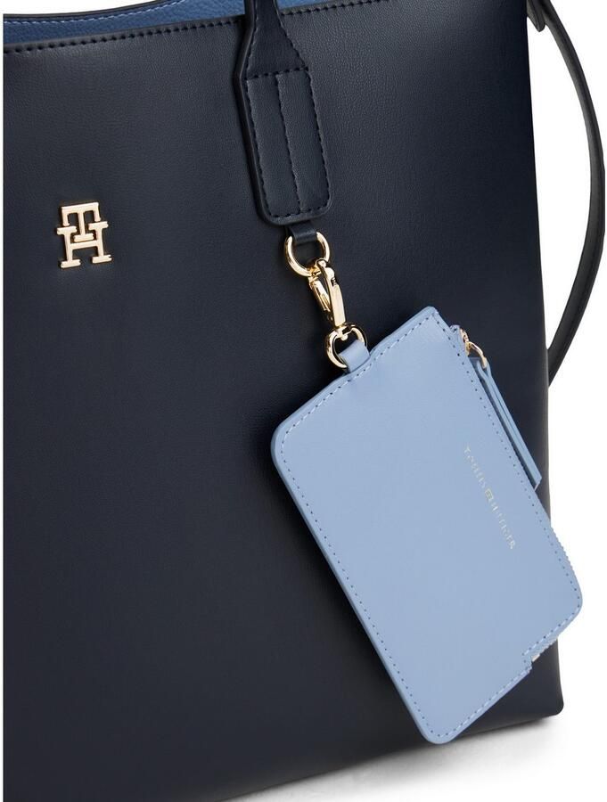 Tommy Hilfiger Tas TH ICON SATCHEL dames schoudertas draagtas met binnenzak (2-delig Ritsvak aan de buitenkant) - Foto 3