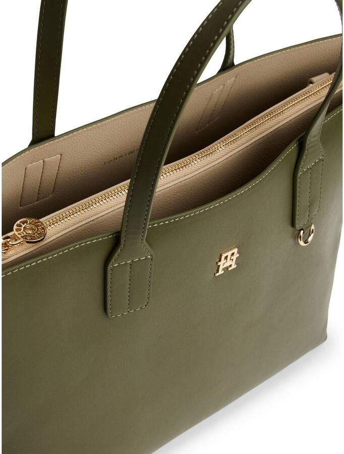 Tommy Hilfiger Tas TH ICON SATCHEL dames schoudertas draagtas met binnenzak (2-delig Ritsvak aan de buitenkant) - Foto 2