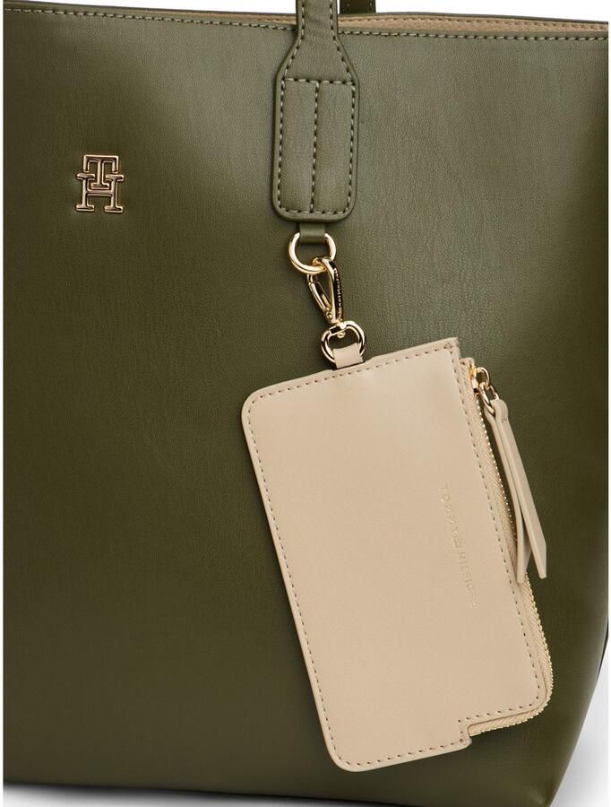 Tommy Hilfiger Tas TH ICON SATCHEL dames schoudertas draagtas met binnenzak (2-delig Ritsvak aan de buitenkant) - Foto 3