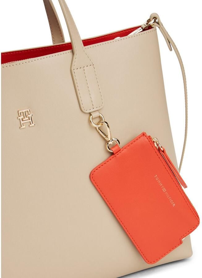 Tommy Hilfiger Tas TH ICON SATCHEL dames schoudertas draagtas met binnenzak (2-delig Ritsvak aan de buitenkant) - Foto 4