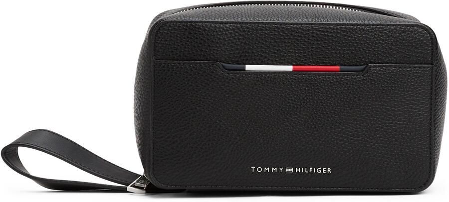 Tommy Hilfiger Toilettas TH CENTRAL WASHBAG reis zakenreis heren-minibag met polsband - Foto 4