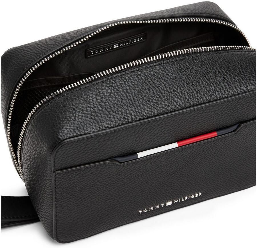 Tommy Hilfiger Toilettas TH CENTRAL WASHBAG reis zakenreis heren-minibag met polsband