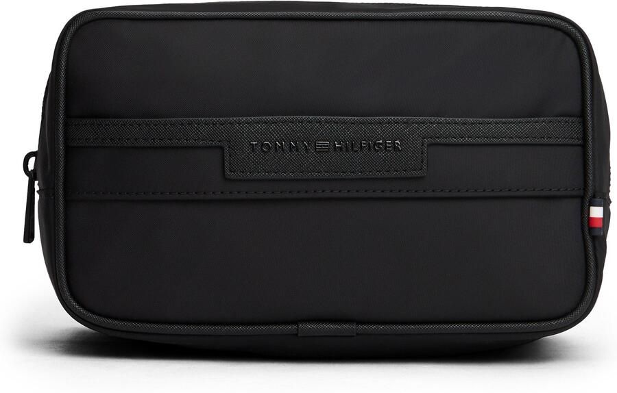 Tommy Hilfiger Toilettas TH REPREVE WASHBAG toilettas reis minibag met steekvak aan de voorzijde - Foto 4