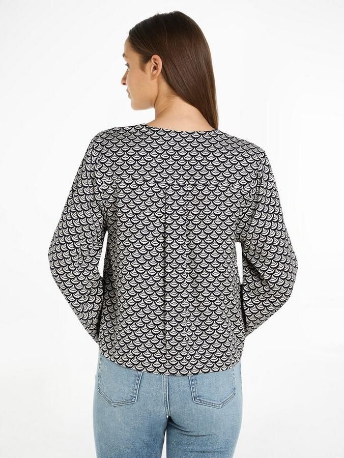 Tommy Hilfiger Top SEAL AOP V-NECK BLOUSE - Foto 4