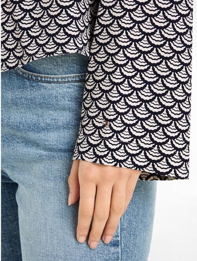 Tommy Hilfiger Top SEAL AOP V-NECK BLOUSE - Foto 3