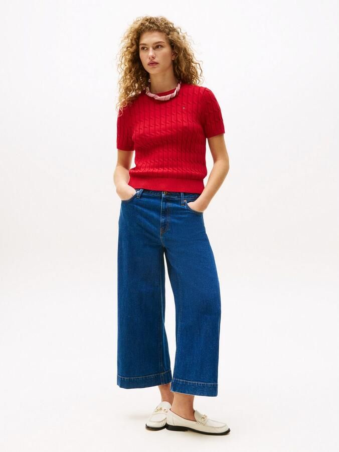 Tommy Hilfiger Trui met korte mouwen CO CABLE MID GG S S C-NK SWT - Foto 2