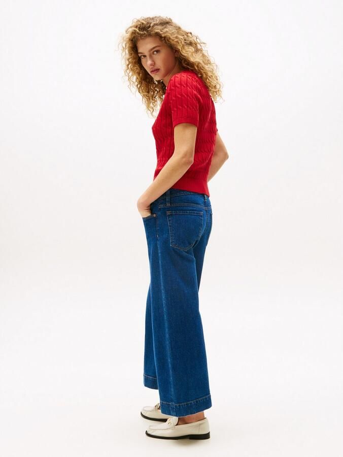 Tommy Hilfiger Trui met korte mouwen CO CABLE MID GG S S C-NK SWT - Foto 3