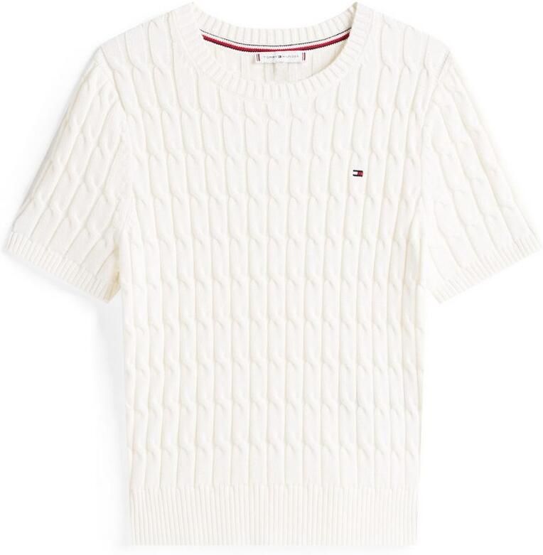 Tommy Hilfiger Trui met korte mouwen CO CABLE MID GG S S C-NK SWT - Foto 3