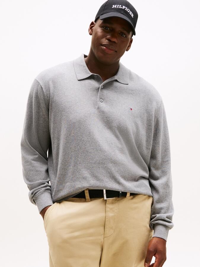 Tommy Hilfiger Trui met polokraag BT-PIMA ORG CTN CASH Grote maten regular fit polokraag - Foto 5