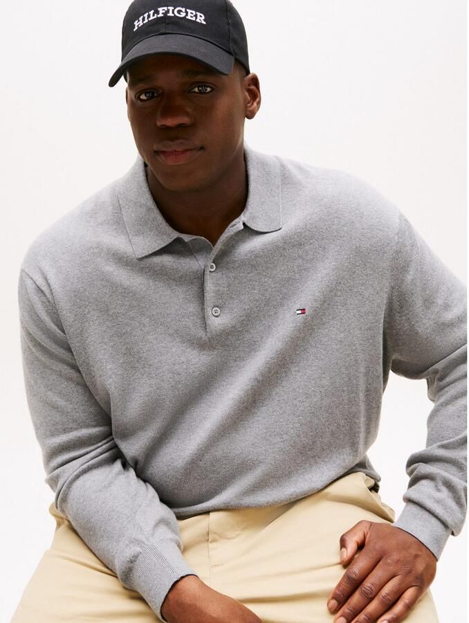 Tommy Hilfiger Trui met polokraag BT-PIMA ORG CTN CASH Grote maten regular fit polokraag - Foto 2