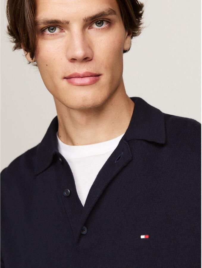 Tommy Hilfiger Trui met polokraag PIMA ORG CTN CASHMERE LS POLO - Foto 4