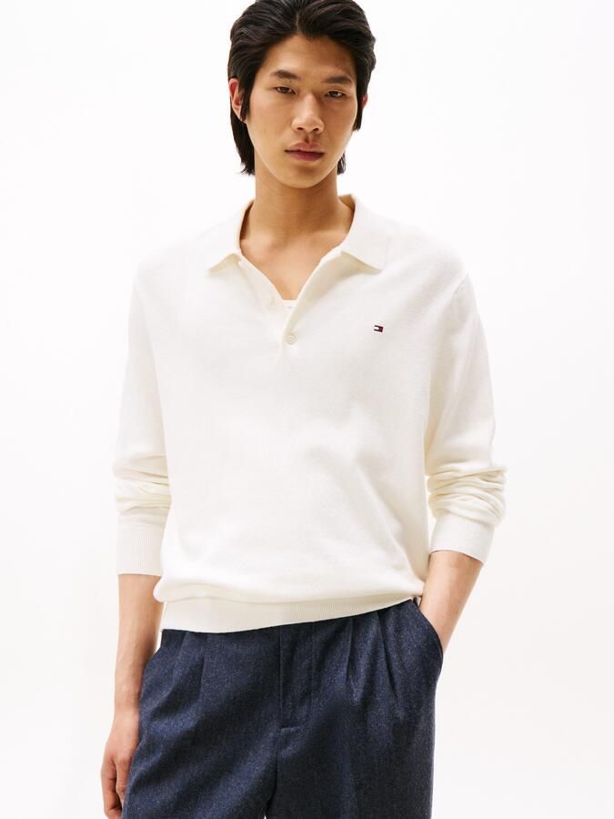 Tommy Hilfiger Trui met polokraag PIMA ORG CTN CASHMERE LS POLO - Foto 5
