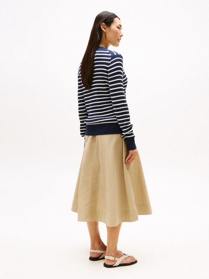 Tommy Hilfiger Trui met ronde hals CO CABLE C-NK LS SWEATER - Foto 3