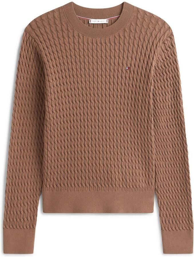 Tommy Hilfiger Trui met ronde hals CO CABLE C-NK LS SWEATER