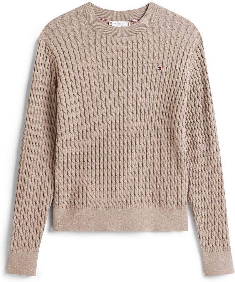 Tommy Hilfiger Trui met ronde hals CO CABLE C-NK LS SWEATER