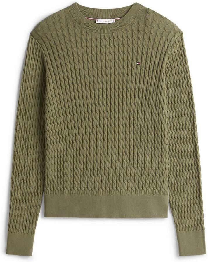 Tommy Hilfiger Trui met ronde hals CO CABLE C-NK LS SWEATER