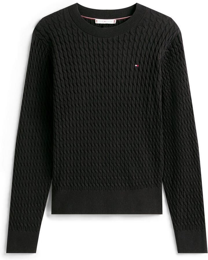 Tommy Hilfiger Trui met ronde hals CO CABLE C-NK LS SWEATER