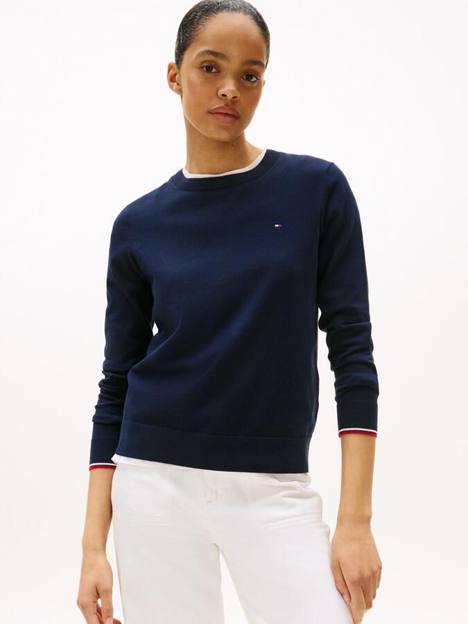 Tommy Hilfiger Trui met ronde hals CO JERSEY STITCH LS C-NK SWT - Foto 4