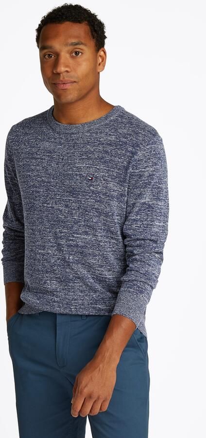 Tommy Hilfiger Trui met ronde hals COTTON LINEN CREW NECK - Foto 5