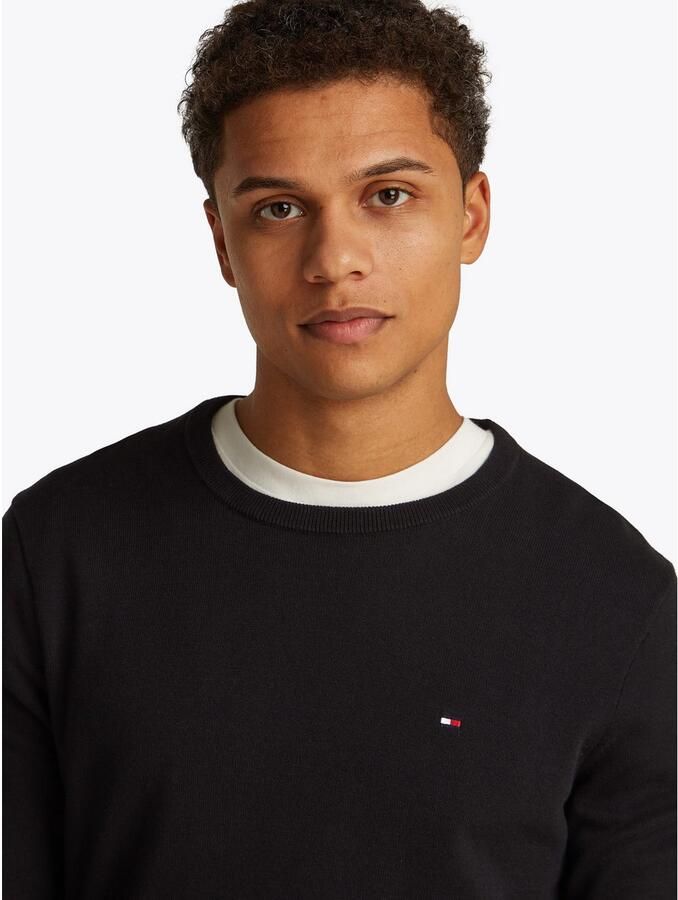 Tommy Hilfiger Trui met ronde hals ESSENTIAL COTTON CREW NECK 100% katoen crewneck regular fit premium mode - Foto 3
