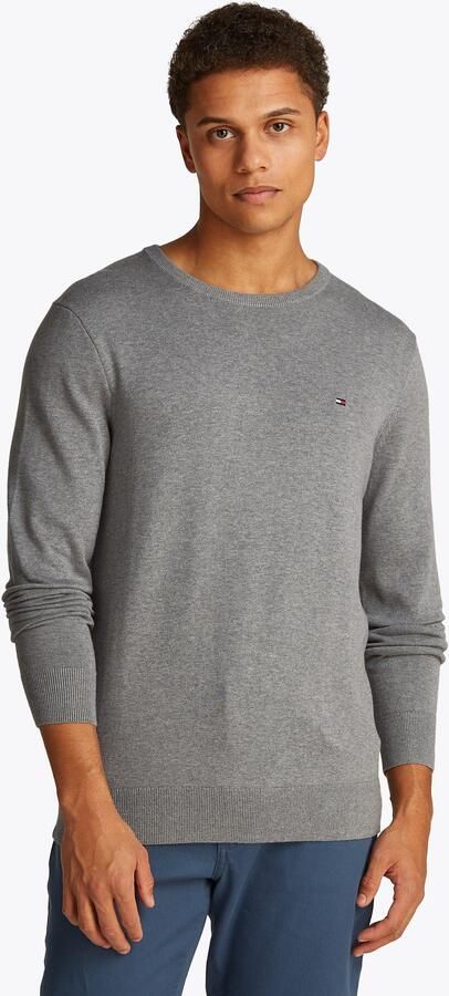 Tommy Hilfiger Trui met ronde hals ESSENTIAL COTTON CREW NECK 100% katoen crewneck regular fit premium mode - Foto 6
