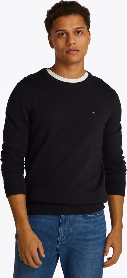 Tommy Hilfiger Trui met ronde hals ESSENTIAL COTTON CREW NECK 100% katoen crewneck regular fit premium mode - Foto 11
