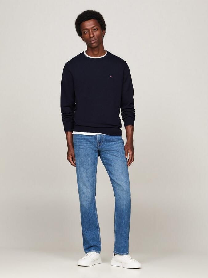 Tommy Hilfiger Trui met ronde hals ESSENTIAL COTTON CREW NECK 100% katoen crewneck regular fit premium mode - Foto 8