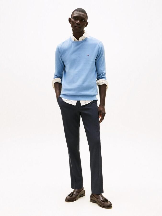 Tommy Hilfiger Trui met ronde hals ESSENTIAL COTTON CREW NECK 100% katoen crewneck regular fit premium mode - Foto 4