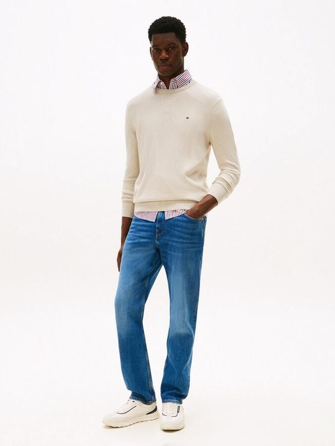 Tommy Hilfiger Trui met ronde hals ESSENTIAL COTTON CREW NECK 100% katoen crewneck regular fit premium mode - Foto 4