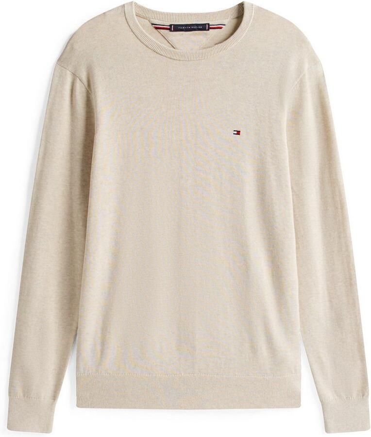 Tommy Hilfiger Trui met ronde hals ESSENTIAL COTTON CREW NECK 100% katoen crewneck regular fit premium mode